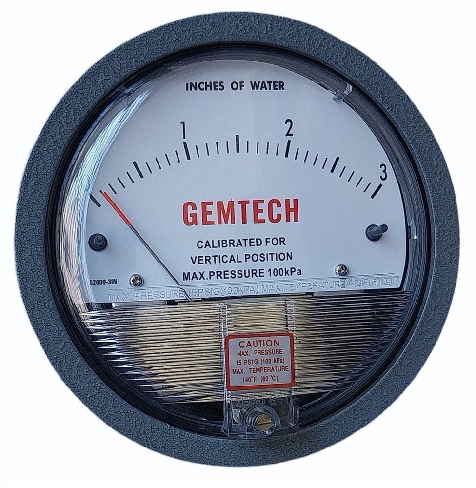 GEMTECH DIFFERENTIAL PRESSURE GAUGE IN Gajner Industrial Area Rajasthan