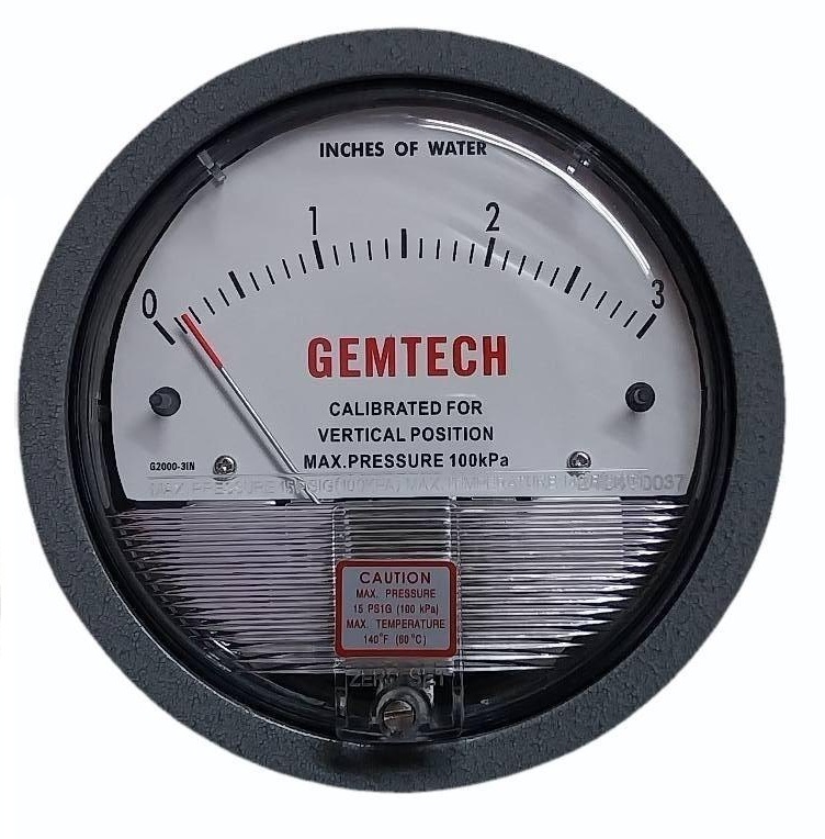 GEMTECH DIFFERENTIAL PRESSURE GAUGE IN Gajner Industrial Area Rajasthan