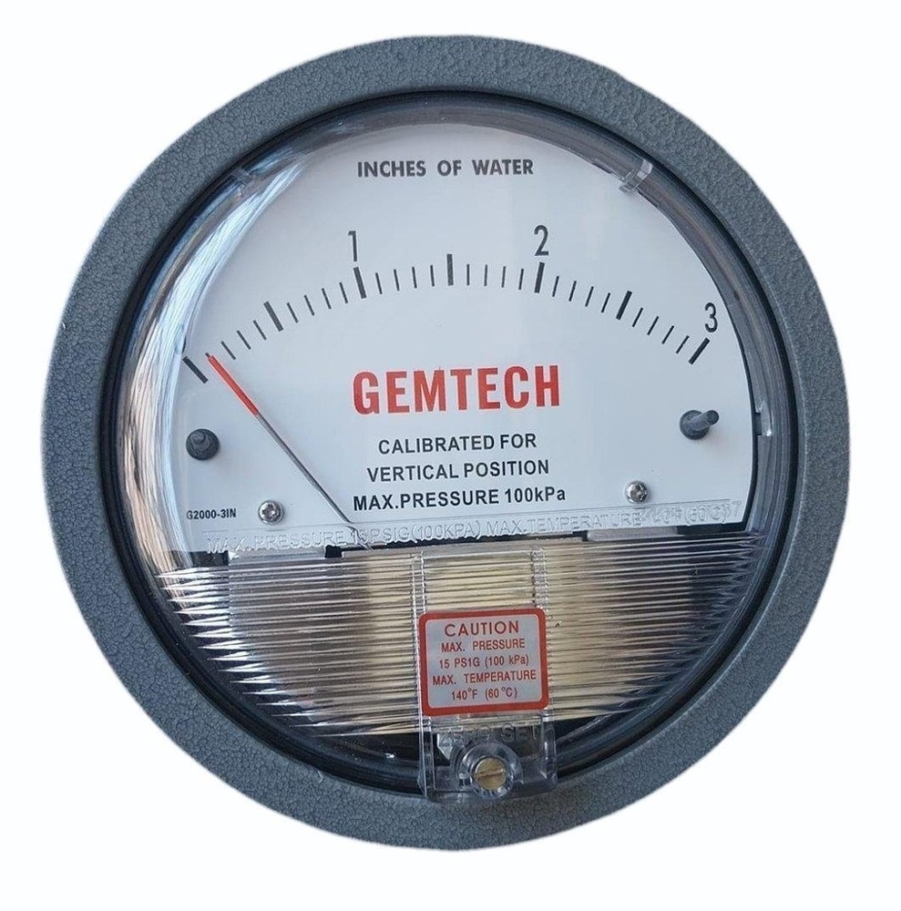 GEMTECH DIFFERENTIAL PRESSURE GAUGE IN Gajner Industrial Area Rajasthan