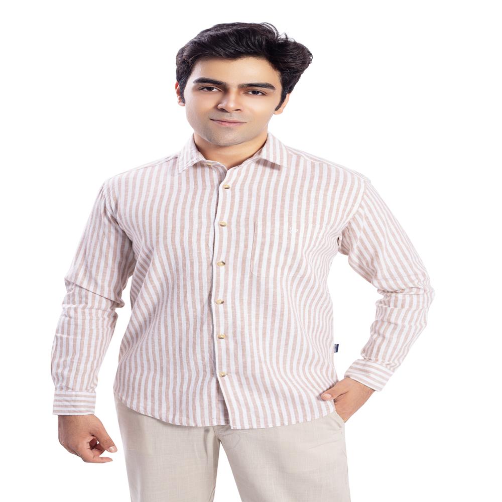 EUROPEAN STRIPES LINEN SHIRT