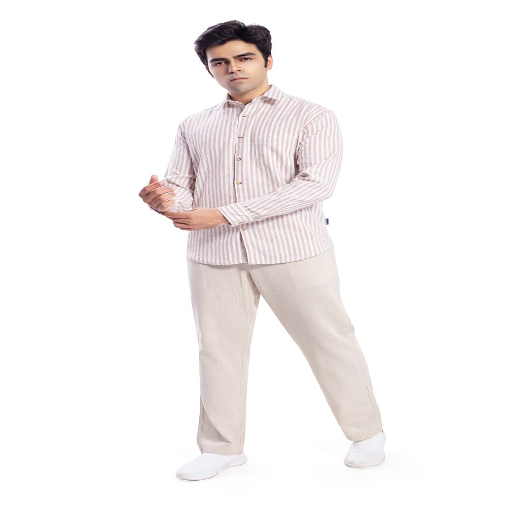 EUROPEAN STRIPES LINEN SHIRT