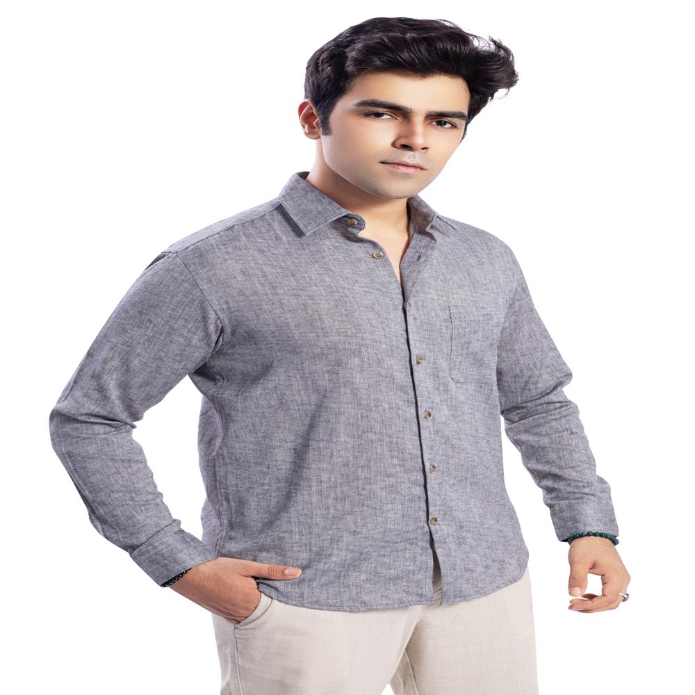 BLENDED LINEN SHIRT