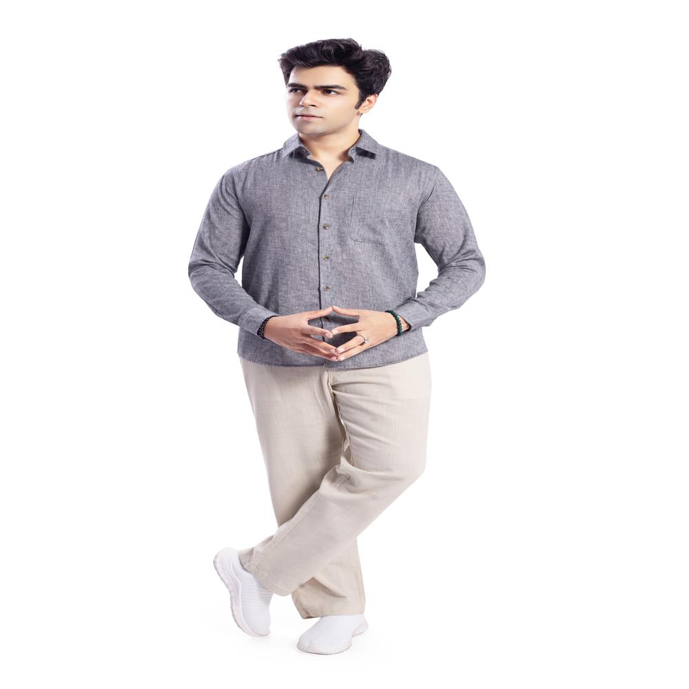 BLENDED LINEN SHIRT
