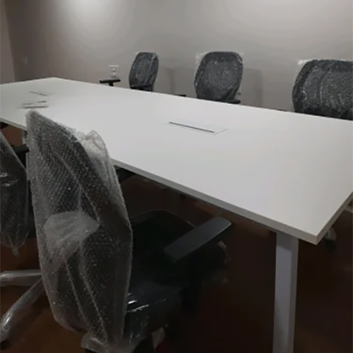 Modular Office Conference Table - Color: White