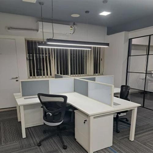 Office Cubicle Workstation - Color: White
