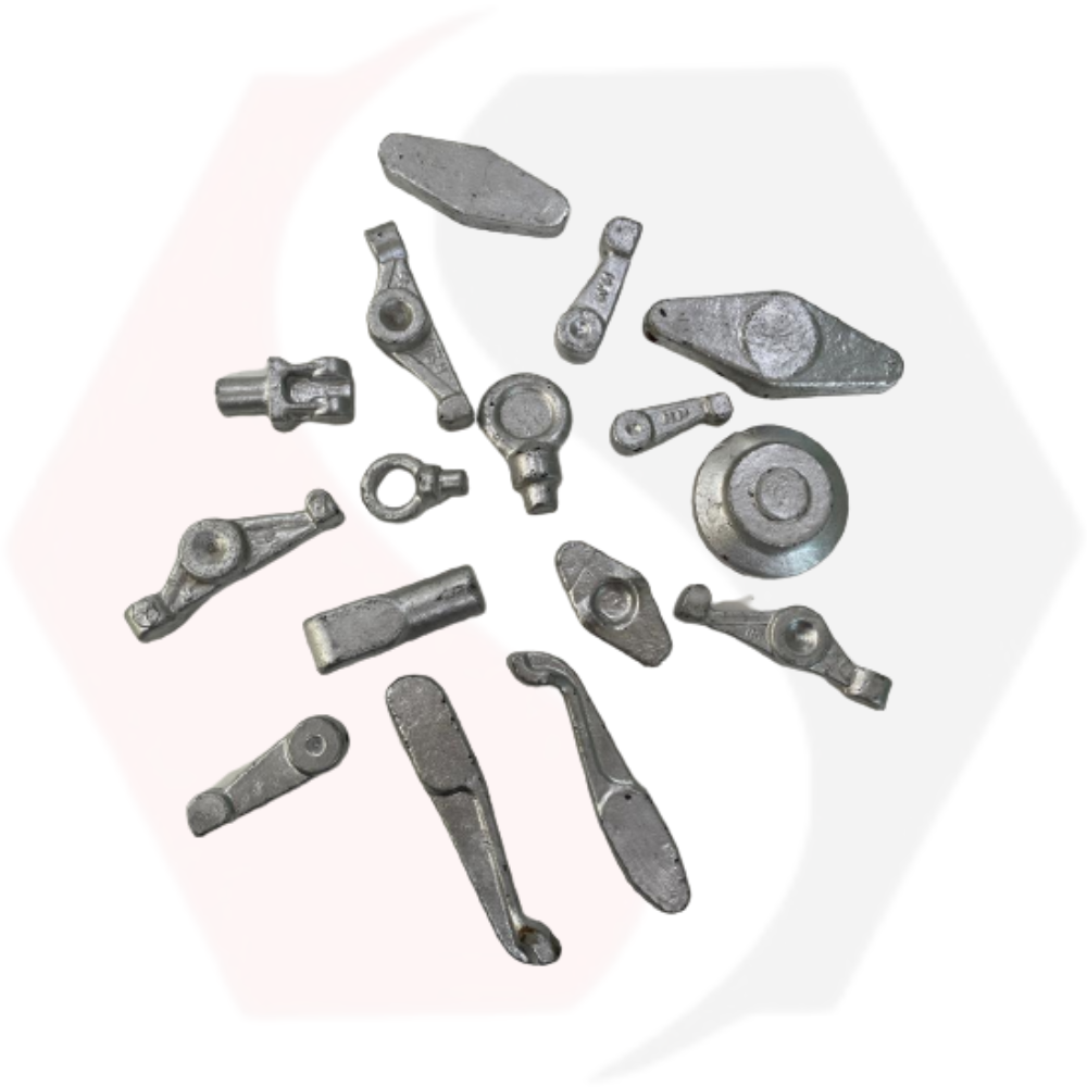 Precision Forged Components - Mild Steel (Ms), Customized Size, Golden Color | Applications In Automobile Industry, Hot Forging Process, Galvanized Surface Treatment
