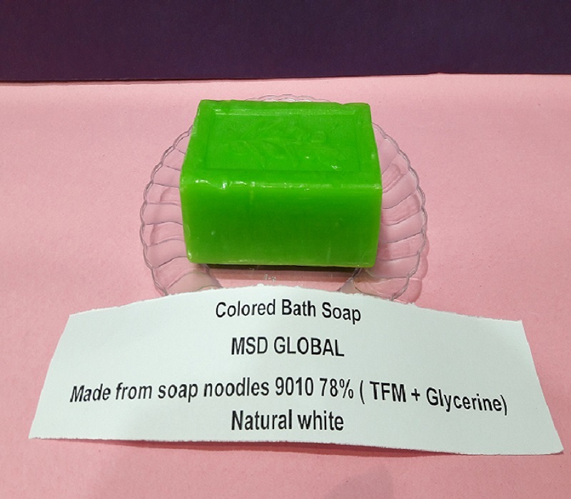 Toilet soap white