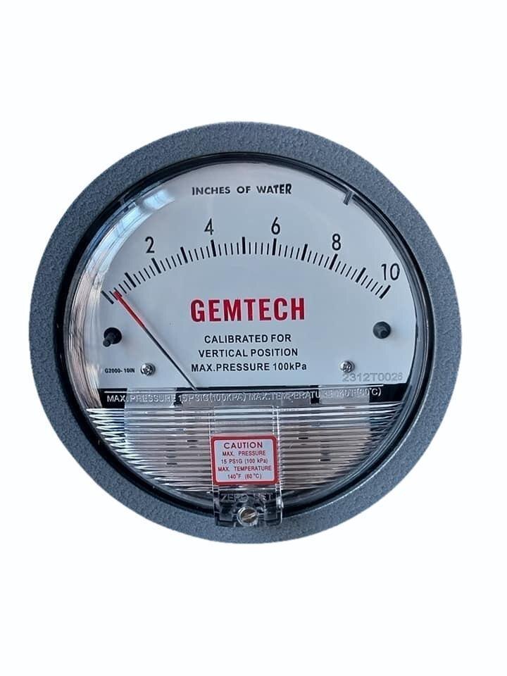 GEMTECH DIFFERENTIAL PRESSURE GAUGE In Bari Industrial Area Rajasthan INDIA
