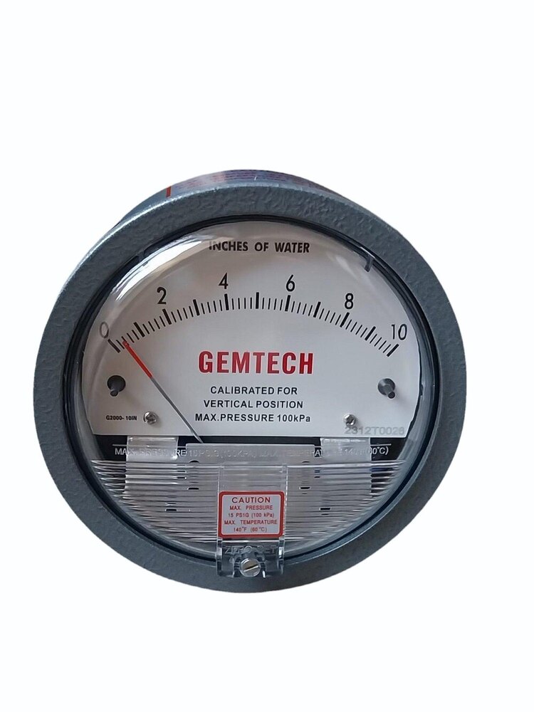 GEMTECH DIFFERENTIAL PRESSURE GAUGE In Bari Industrial Area Rajasthan INDIA