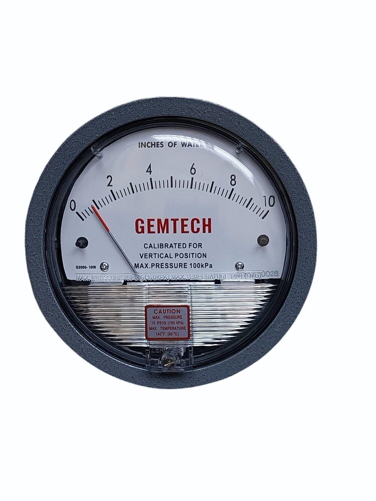 GEMTECH DIFFERENTIAL PRESSURE GAUGE In Bari Industrial Area Rajasthan INDIA