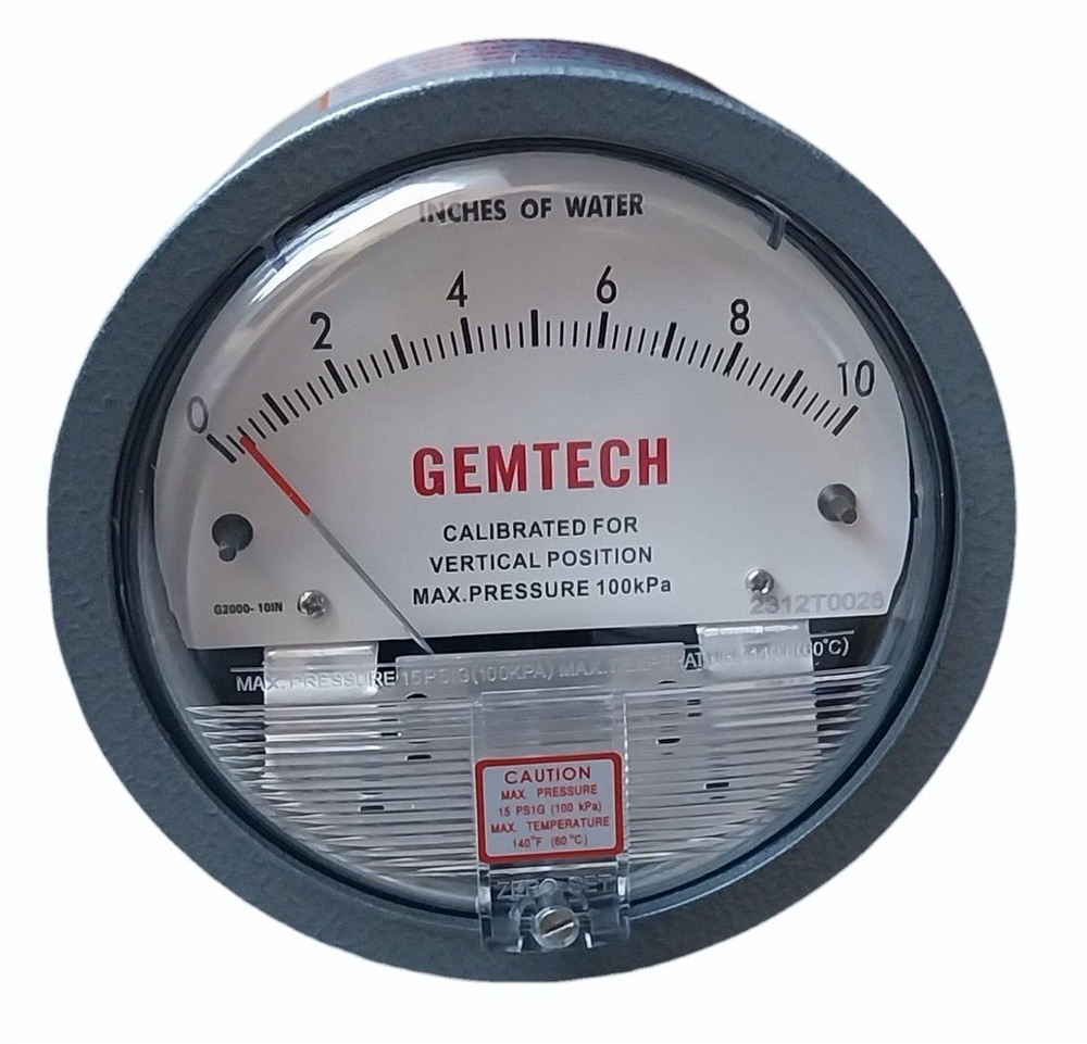 GEMTECH DIFFERENTIAL PRESSURE GAUGE IN Pathredi Industrial Area Rajasthan India