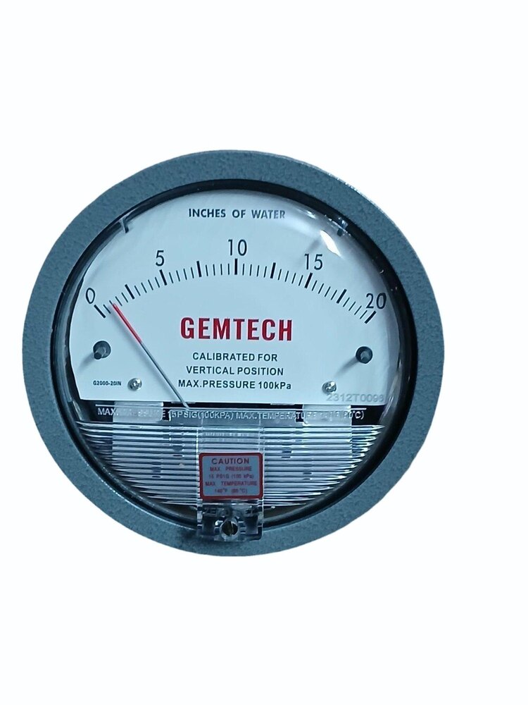 GEMTECH_DIFFERENTIAL PRESSURE GAUGE IN Industrial Area Rajasthan India