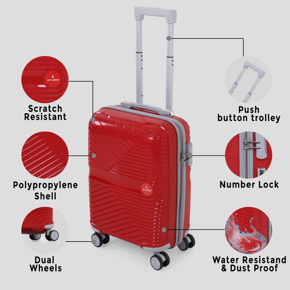 RED Cabin trolley bag