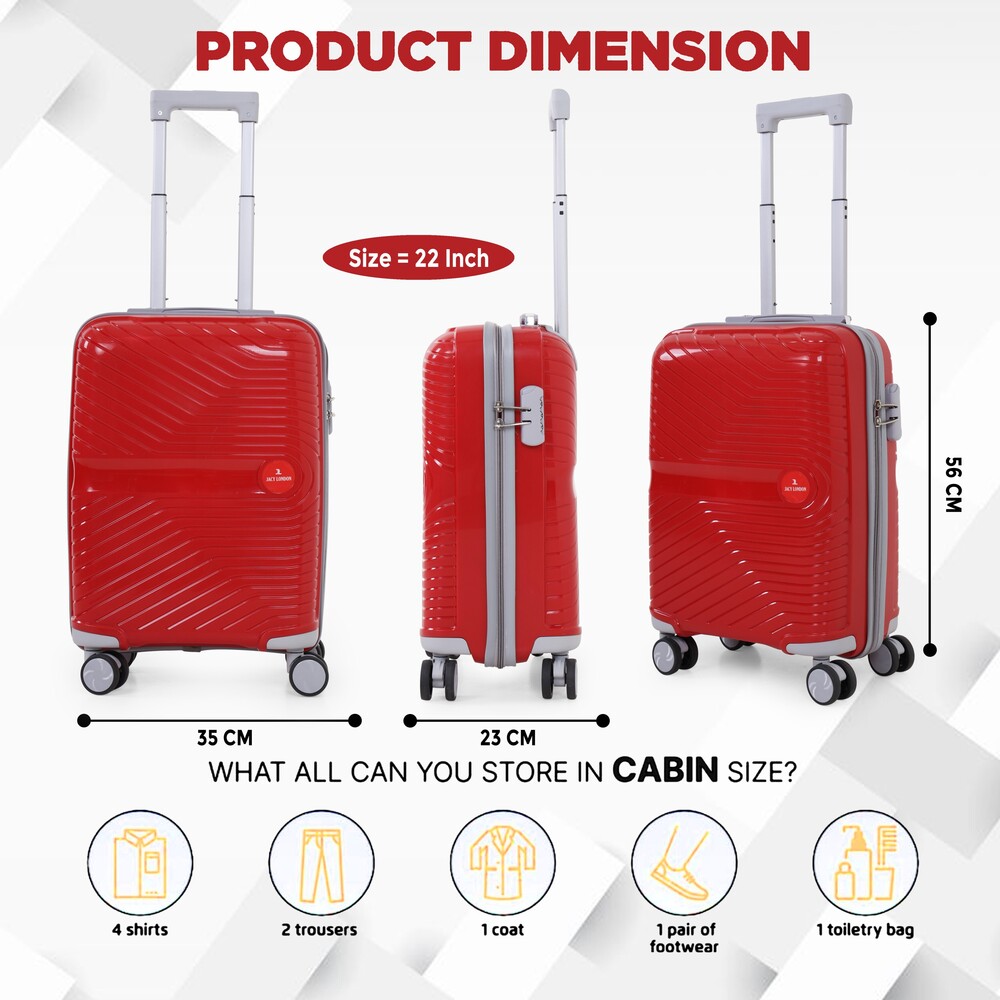 RED Cabin trolley bag