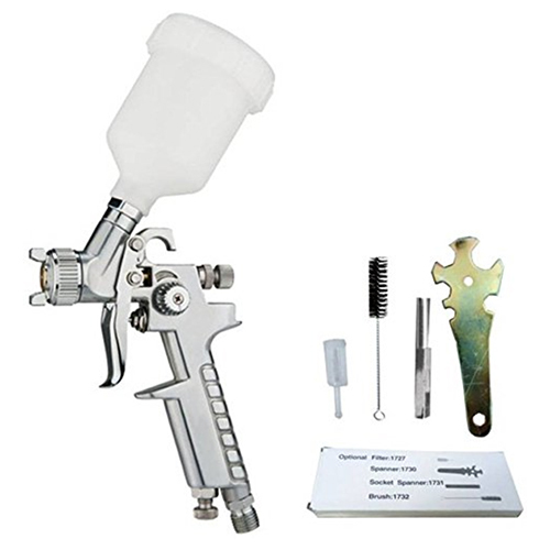 Aikka H827 Hvlp Spray Paint Gun With Color Bucket & Tools - Attributes: Durable