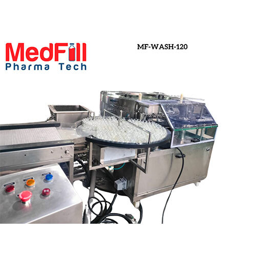 Vial Rotary Washing Machine - Color: Silver
