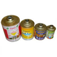 Integrated Neck Round Tin Containers