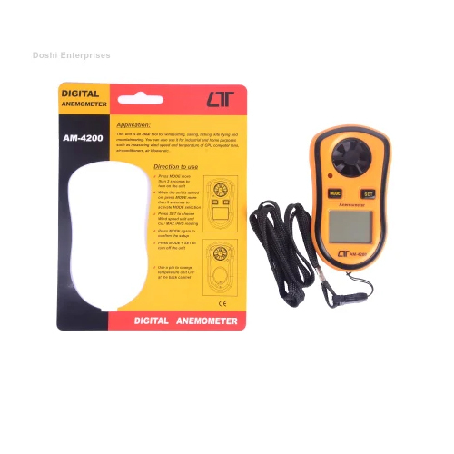 Am 4200 Digital Anemometer - Accuracy: +/-( 3 % + 2 D ) %