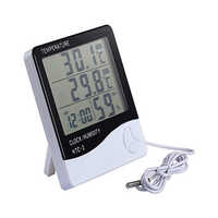 Htc 2 Indoor Outdoor With Separate Probe Hygro Thermometer - Color: White