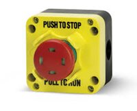 Control Pusg Button Station Wall Mount - Color: Yellow