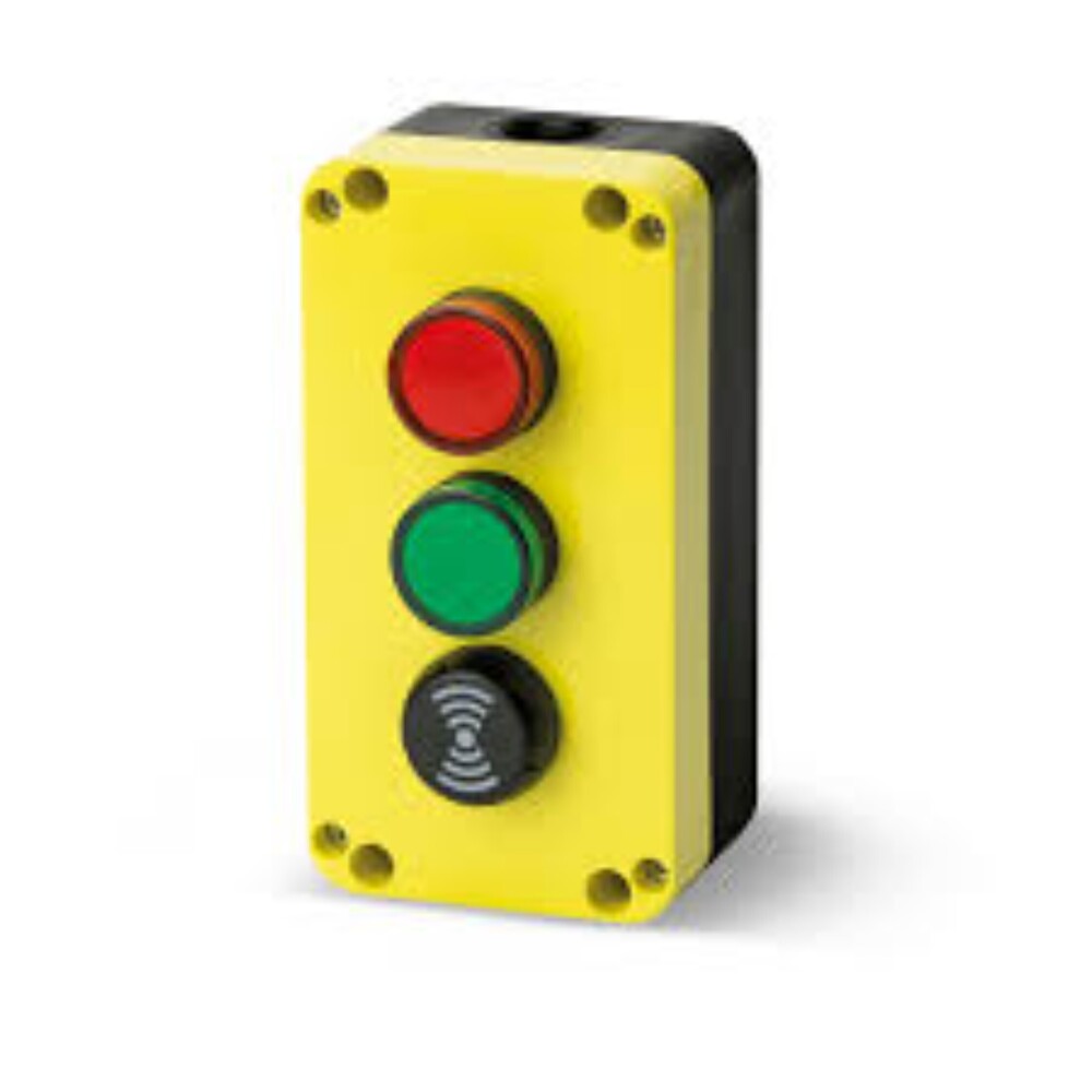 Control Pusg Button Station Wall Mount - Color: Yellow