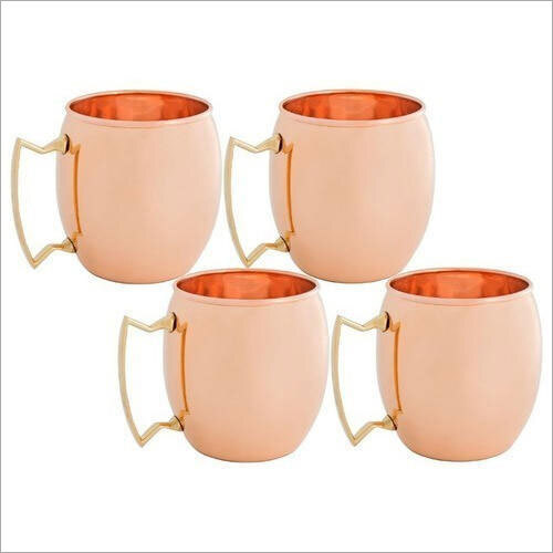 Pure Copper Mugs - Color: Gold