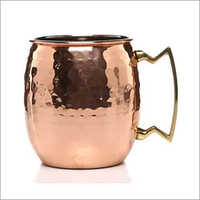 Hammered Copper Moscow Mule Mugs - Color: Gold