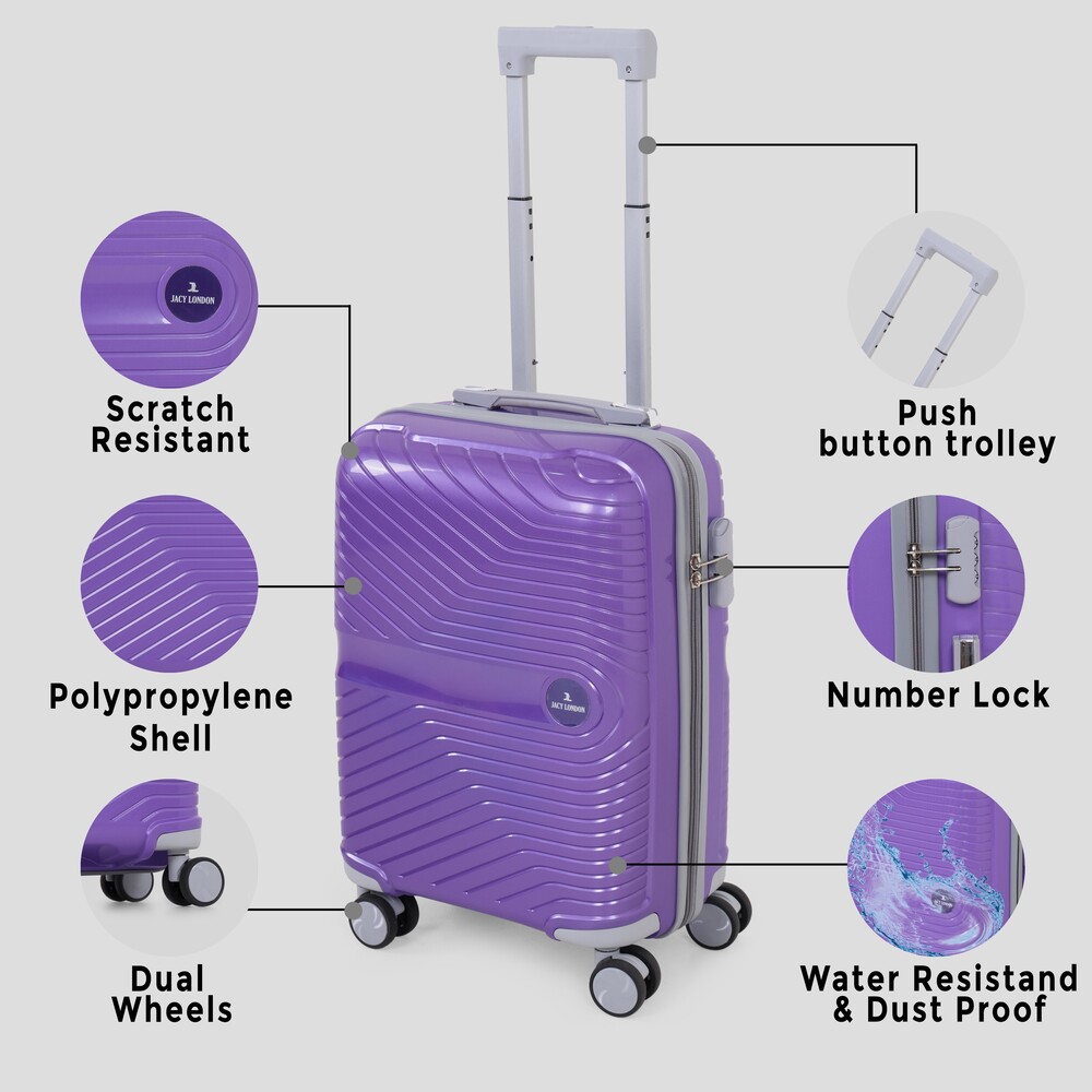 Purple cabin trolley suitcase