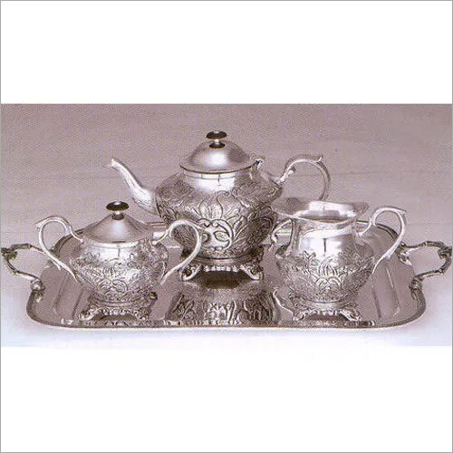 Silver Plated Tea Set - Material: Steel