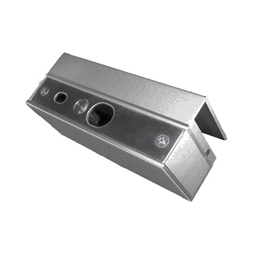 U Bracket For Glass Drop Bolt - Color: Silver