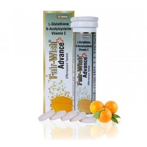 त्वचा को गोरा करने वाला ग्लूटाथिओन एफर्वेसेंट टैबलेट 1000mg