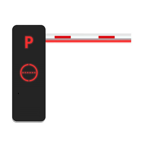 Red Automatic Boom Barrier For Parking - Material: Plastic