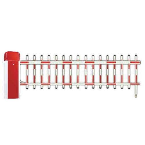 Kti02002001Bg1F-Bg100 Boom Barrier With Fencing - Color: White And Red