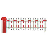 Kti02002001bg1f-bg100 Boom Barrier With Fencing - Color: White And Red