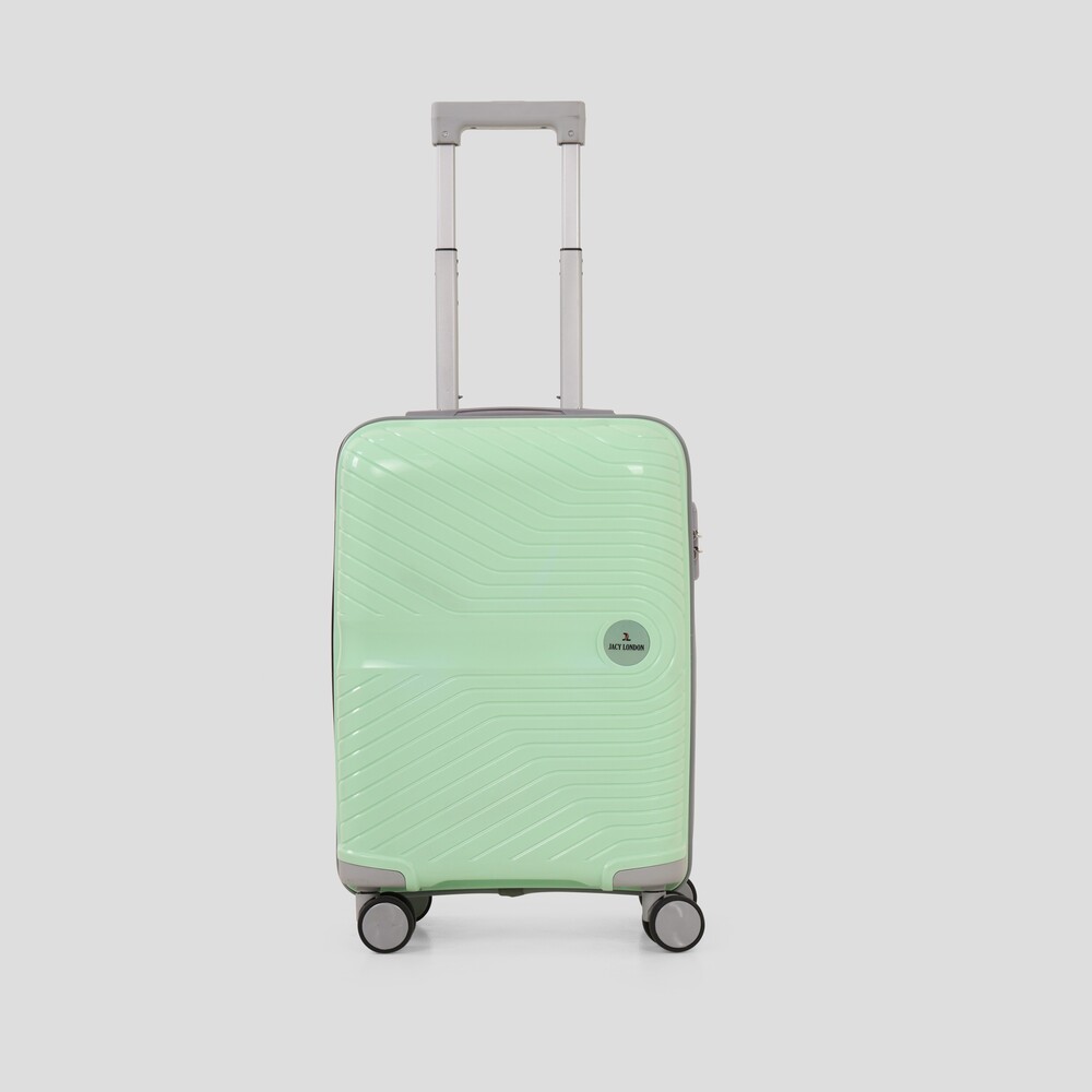 Pistachio green abin trolley suitcase