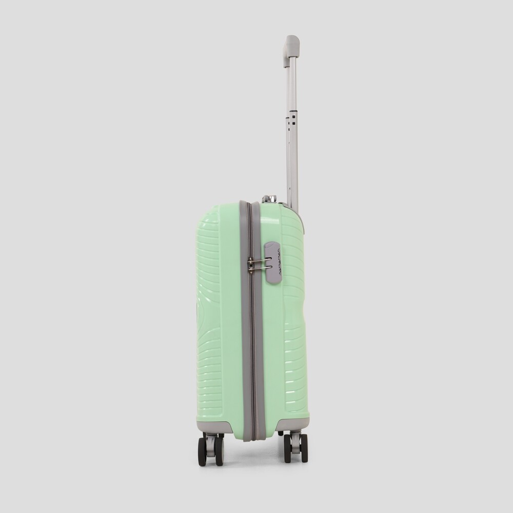 Pistachio green abin trolley suitcase