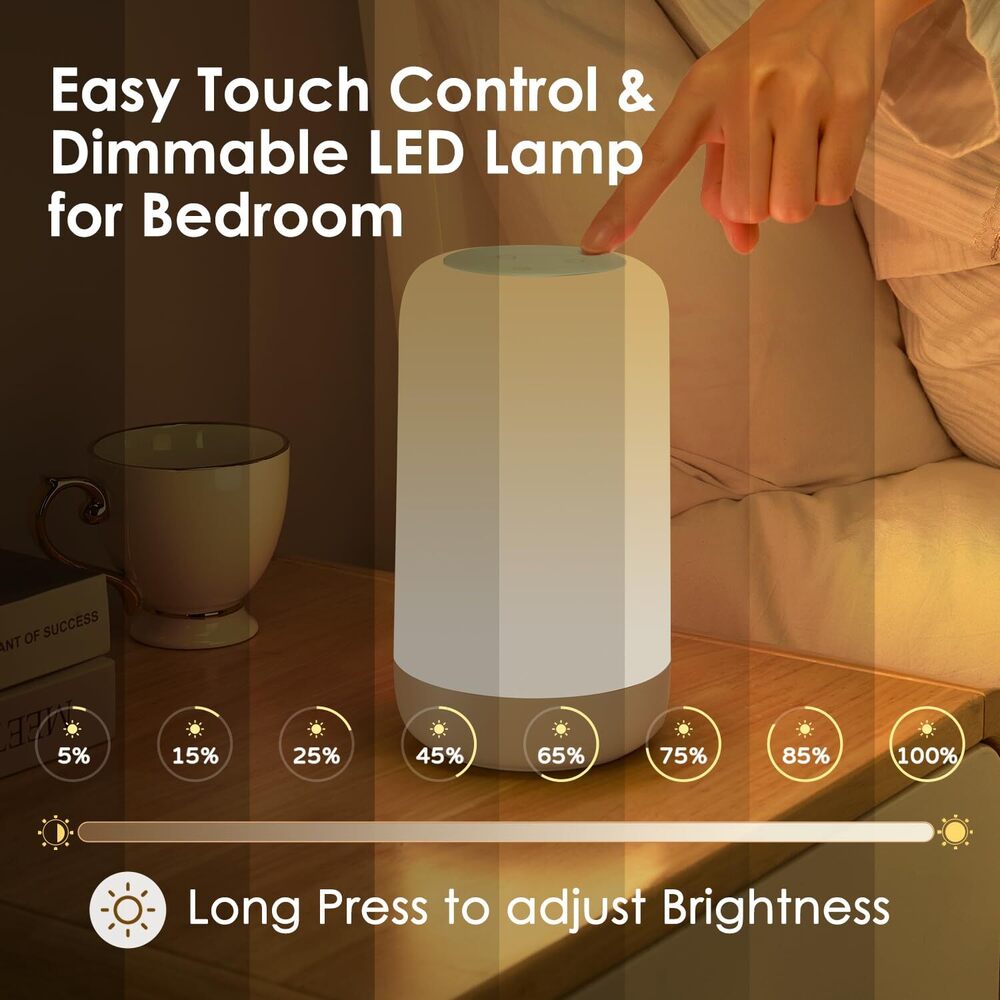 Rechargeable Dimmable Table Lamp - Color: Multicolor