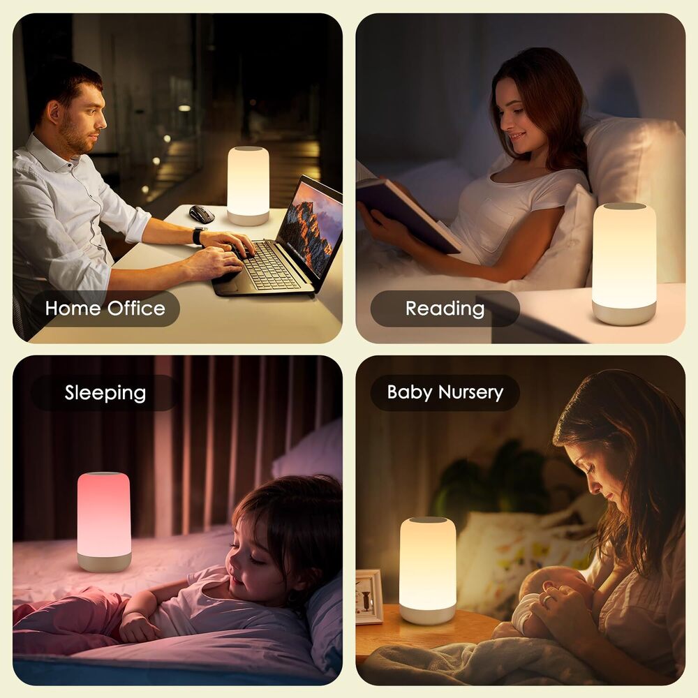 Rechargeable Dimmable Table Lamp - Color: Multicolor