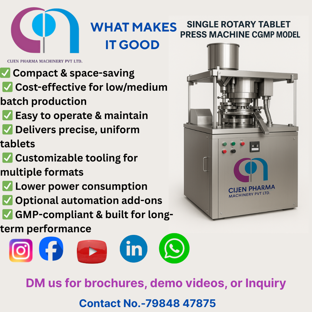 Single Rotary Tablet Press Machine