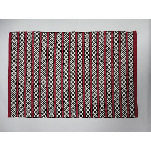 Red And White Handloom Durries - Application: Industrial