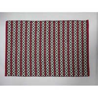 Red and White Handloom Durries