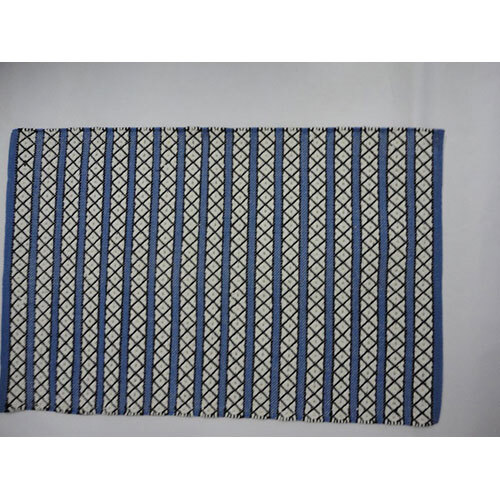 Blue And White Handloom Durrie - Application: Industrial