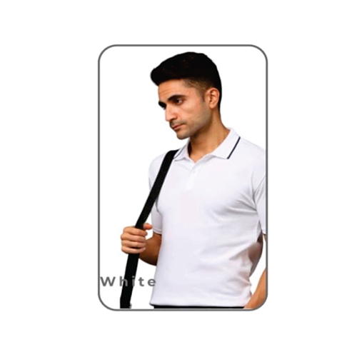 Mens White Cotton T-Shirts - Age Group: Adult