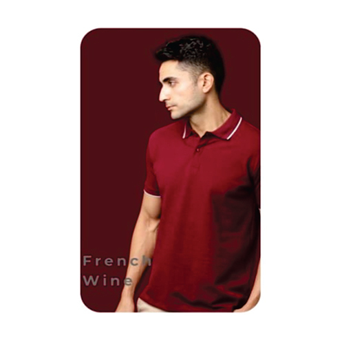 Mens FrenchWine Cotton T-Shirt