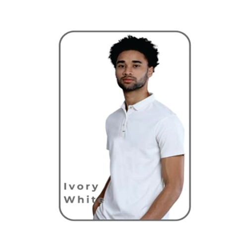 Mens Ivory White Polo T-Shirt