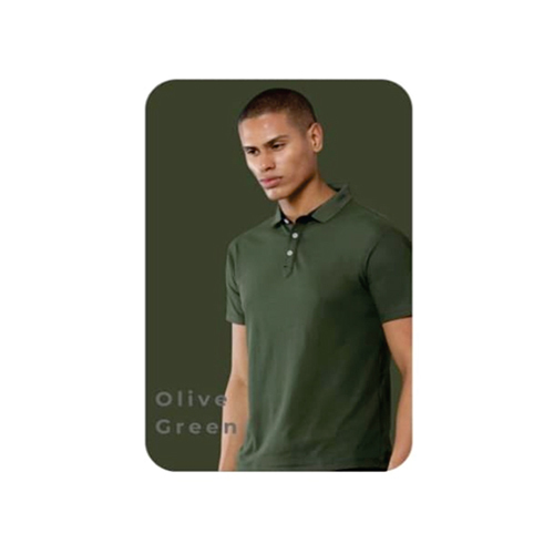 Mens Olive Green Polo T-Shirt