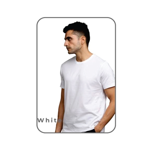 Pima White Crew Neck Cotton T-Shirt