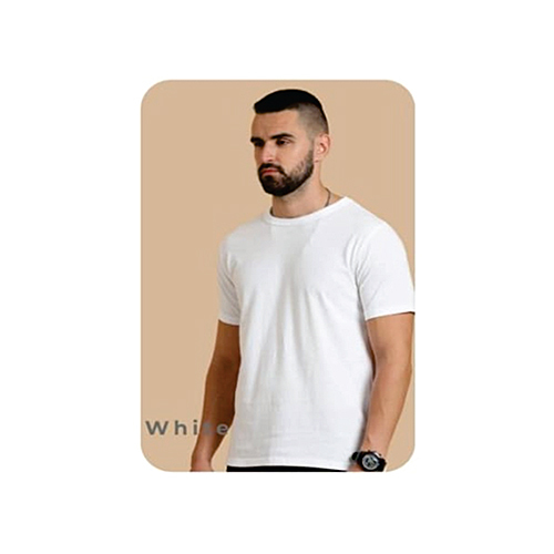 White Sustainable 3D Crew Neck T-Shirt