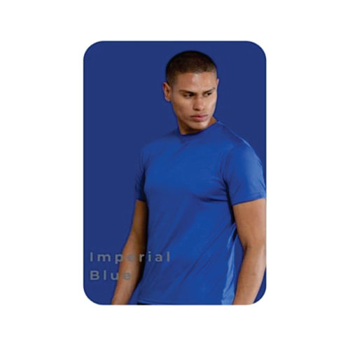 Mobilitee Imperial Blue Crew Neck Polyester T-Shirt