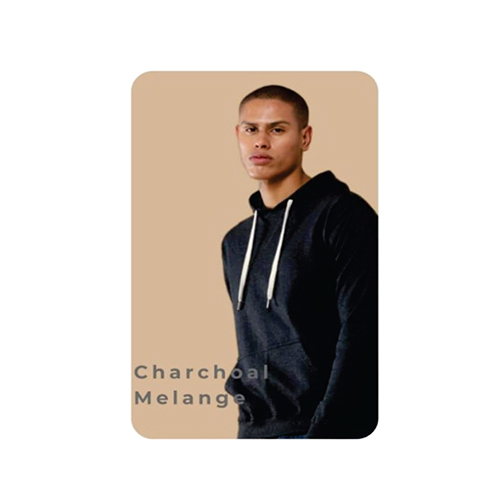 Charcoal Melange Sustainable Yarn Dyed Hoodie